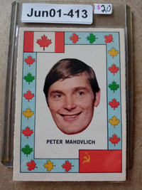 1972-73 OPC O-Pee-Chee Team Canada Russia Peter Mahovlich leafs