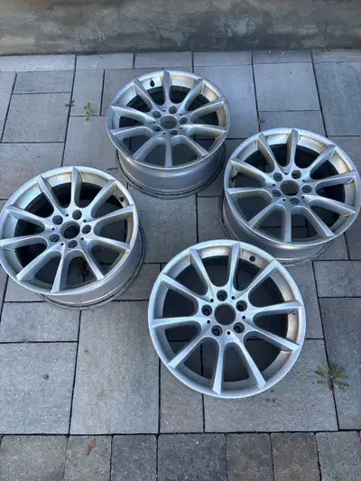 Used BMW rims Silver 5x120 bolt pattern 18 inch No center caps 5 series or 6 series More information...