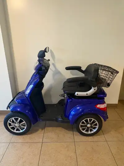60V Eclipse EV Nebula 4 Wheel Mobility Scooter - Blue, View more