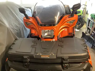 Well cared for 4 wheeler kept inside clean and runs excellent. Heated handles, storage front and bac...