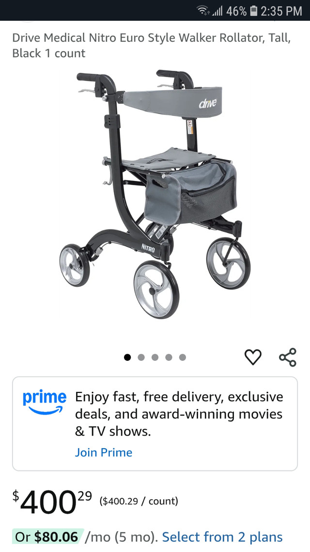 Brand New Drive Medical Nitro, roller walker in Health & Special Needs in City of Toronto - Image 4