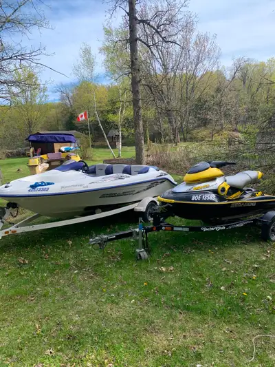 2001 Seadoo Sportster LE plus jetskis, runs great and very clean. Has full cover and very nice solid...