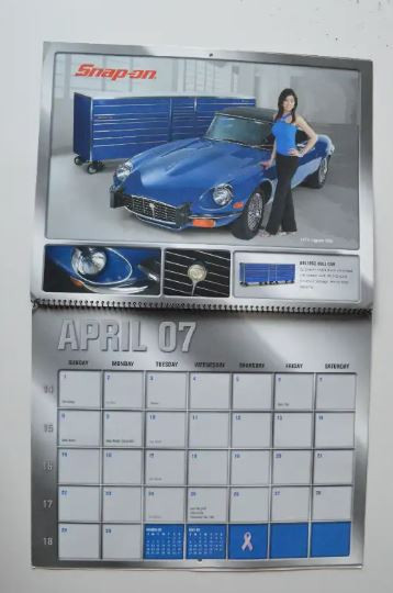 SNAP-ON 2007 Classic Chrome Calendar Muscle Cars dans Art et objets de collection  à Drummondville - Image 2