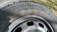 P195/65R15 Goodyear Nordic winter tires on rims