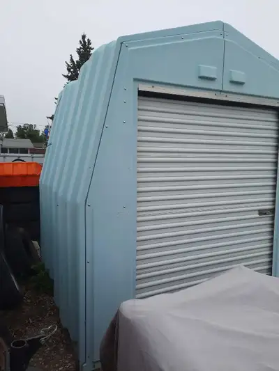 Fiberglass shed with pressure treated floor and 3/4" plywood. 8'x8'x8.5'tall. In Taber. Reid txt 403...
