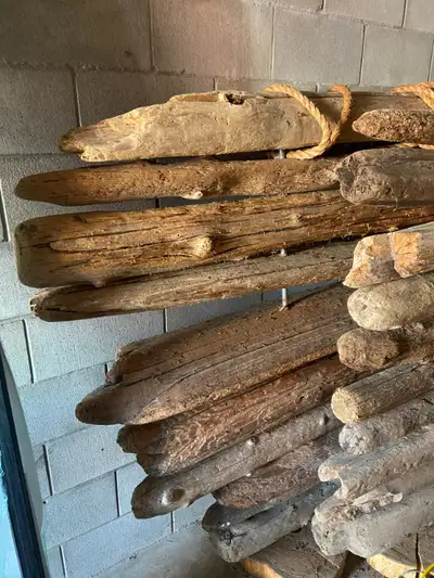 Driftwood accent wall