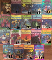 Goosebumps Books (PRICES ON PICTURE)