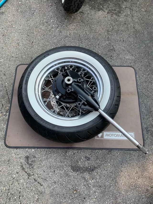 Yamaha VStar1100 Classic Spoke rim complete with Driveshaft MINT in Other in City of Toronto - Image 2