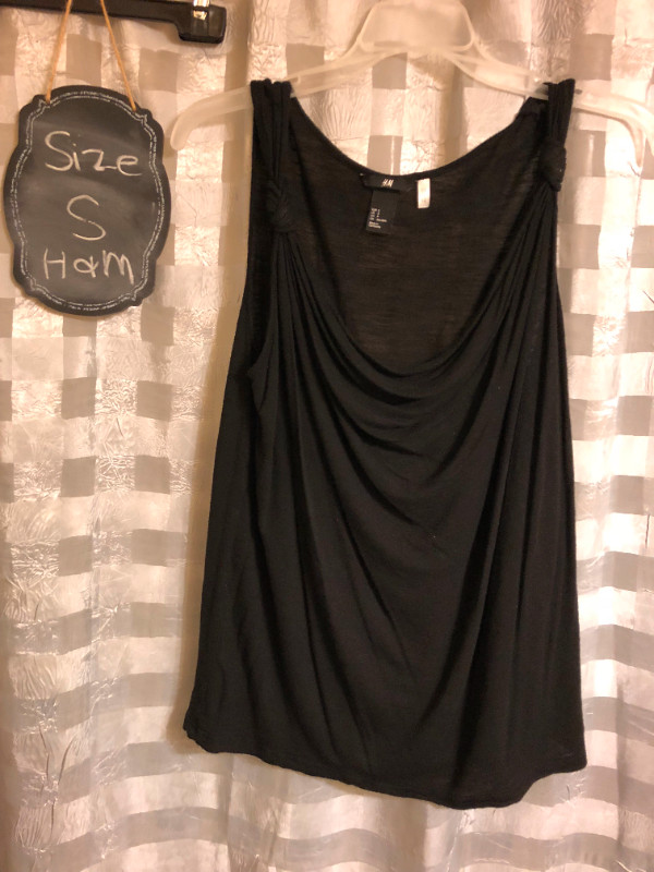 Black Cowl Neck tank top - small in Women's - Tops & Outerwear in Calgary - Image 3