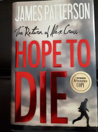 "Hope to Die" James Patterson signed book