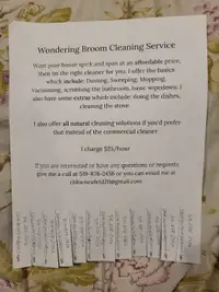 Wondering broom cleaning service