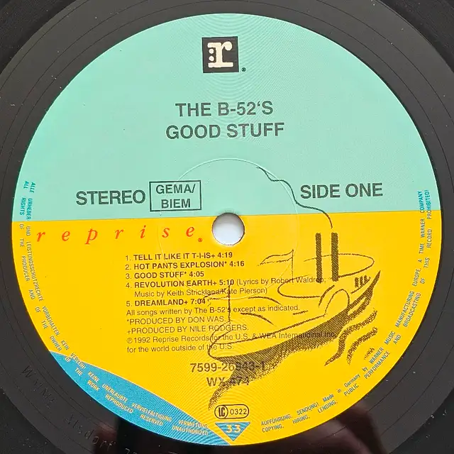 The B-52's "Good Stuff" VINYL LP62864362955777124