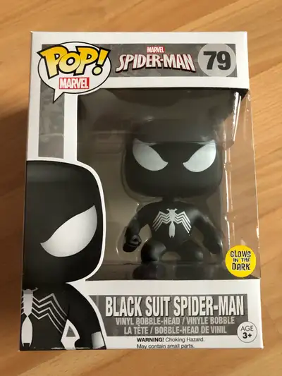 Funko Marvel Spider-Man (Black Suit) GITD 2015 Vaulted , View more
