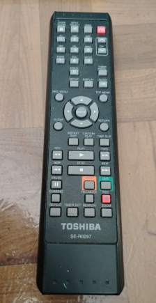 Toshiba SE-R0297 Remote Control DVD VCR Player Tested Black, View more