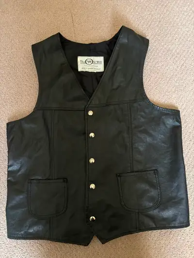 Leather vest, View more