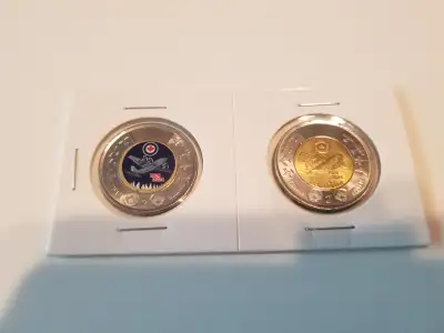 Set of 100 Annv of Royal CND Airforce toonie, View more