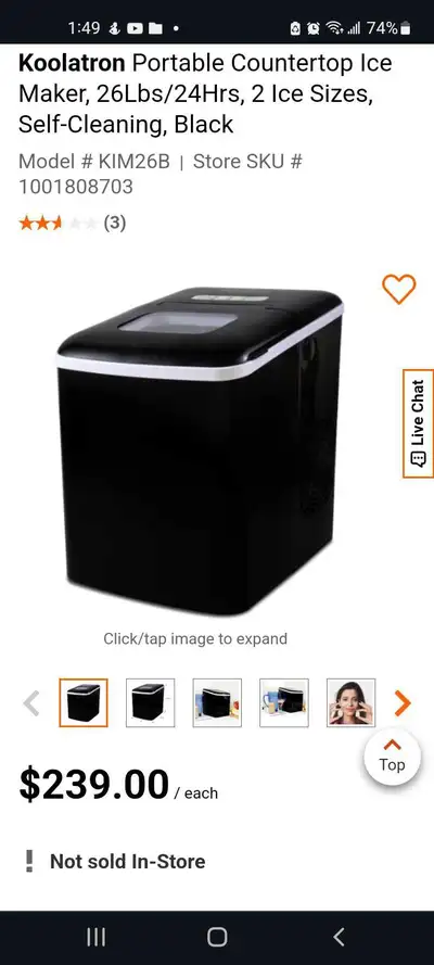 Koolatron portable ice Maker, View more