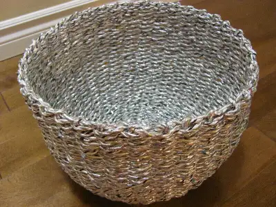 2 Paniers en aluminium recyclé  Recycled Aluminum Baskets