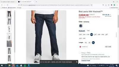 Men's Bootcut Jean's - 2 Pairs, View more