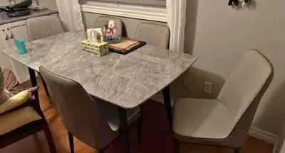 7 pc Marble Dining Set For Sale | Free Home Delivery , View more