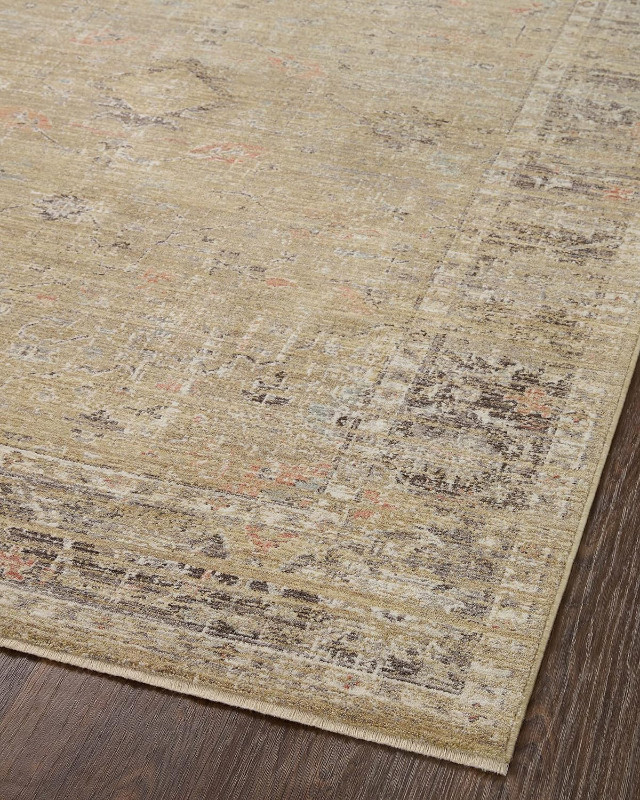 4x6 Magnolia x Loloi Millie Gold Charcoal Area Rug Mat in Rugs, Carpets & Runners in Markham / York Region