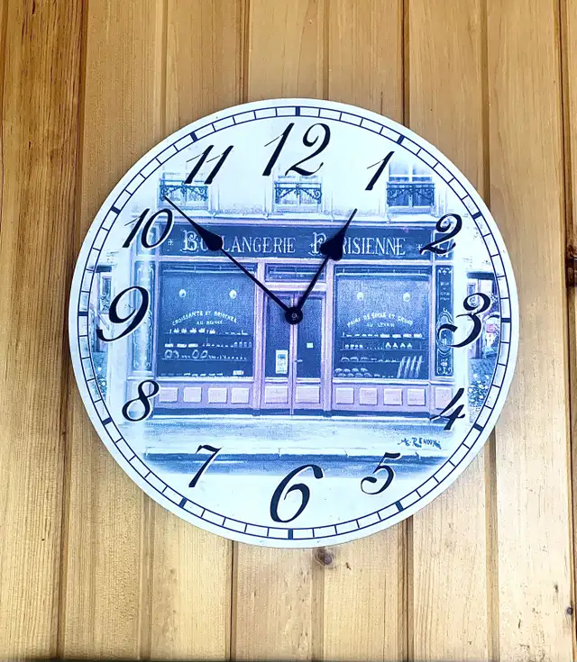 Parisian Bakery Wall Clock -FrenchCountry Wall Clock in Home Décor & Accents in Ottawa - Image 6