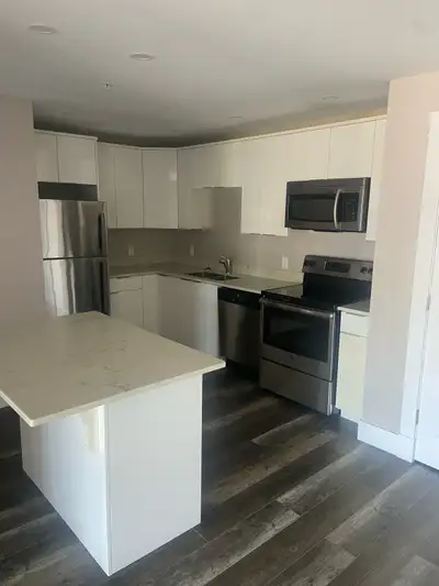 2 bedroom one bath with balcony and in unit laundry