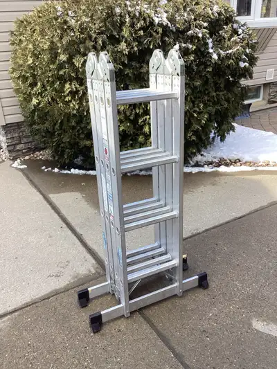 16’ aluminum folding ladder, View more