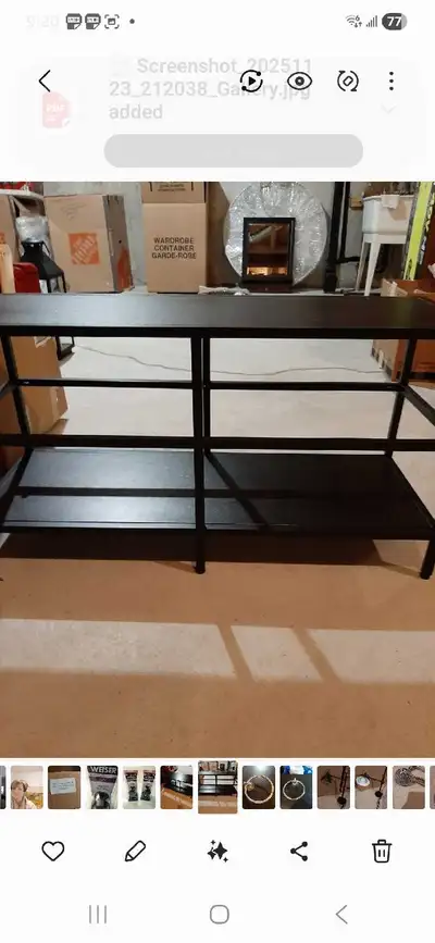 excellent condition shelving unit, View more