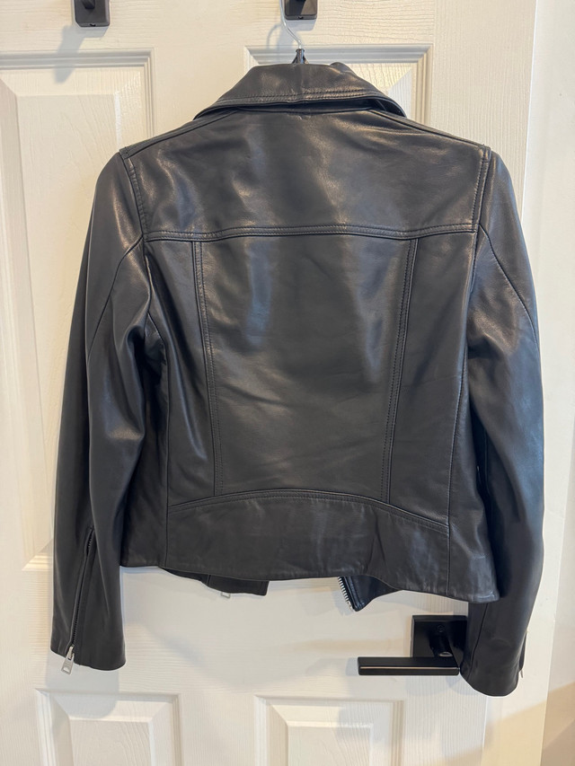 NEW AllSaints - Dalby Slim Fit Leather Biker Jacket (size US 4) in Women's - Tops & Outerwear in Mississauga / Peel Region - Image 2