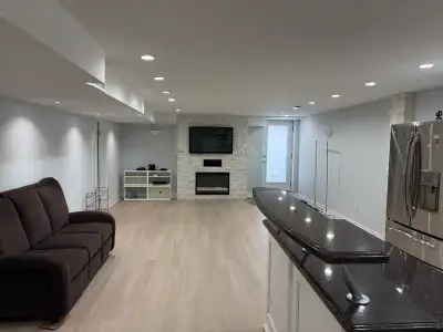 This modern, fully renovated one-bedroom basement apartment offers 1300 sq. ft. of comfortable livin...