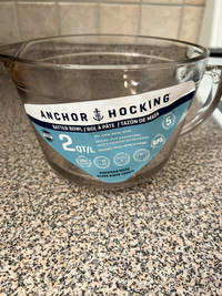 Brand New Anchor Hocking Batter Bowl, Cookie Jar & cutters 