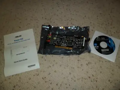 ASUS Xonar DG Gaming Series PCI 5.1 Sound Card w/ Headphone Ampl, View more