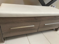 Bouclair Contemporary Bench with 2 Drawers
