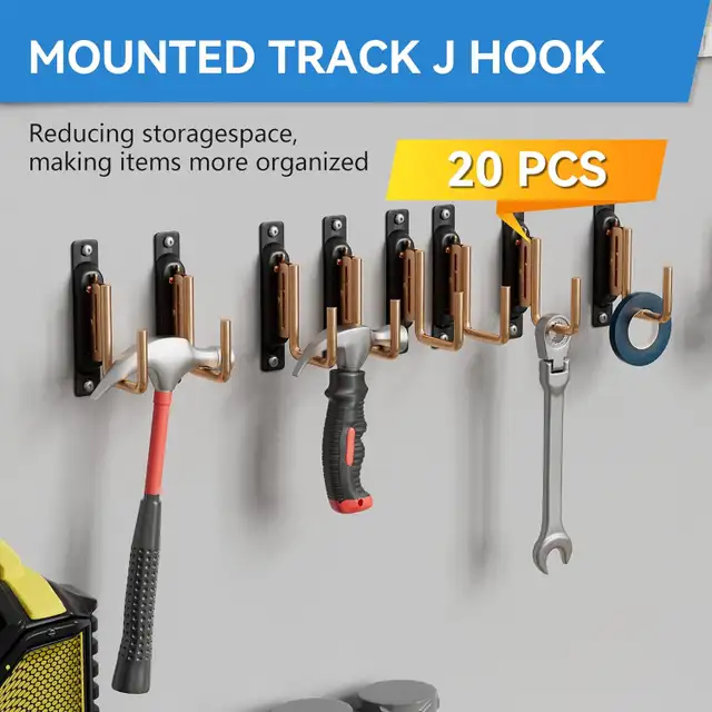 20 Pack E Track J Hooks 2in Heavy Duty Steel Hangers Tie Down Tr in Outdoor Tools & Storage in Oshawa / Durham Region - Image 5
