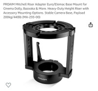 New PROAIM Mitchell Camera Riser Adapter