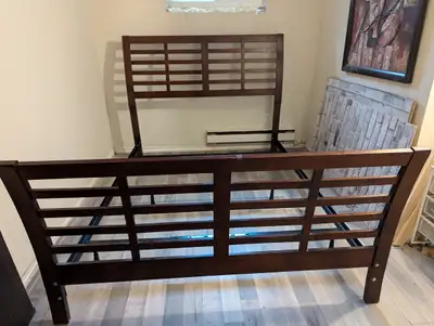 Queen size Executive bed frame in good condition., View more