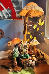 One of a kind Psychedelic Mushroom Lamp