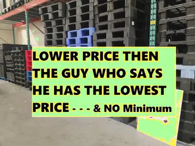 READY NOW TO THE PUBLIC COME SEE ERICA for used pallet needs, View more