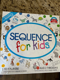 Sequence board game for kids