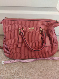 Coach orange pink purse 