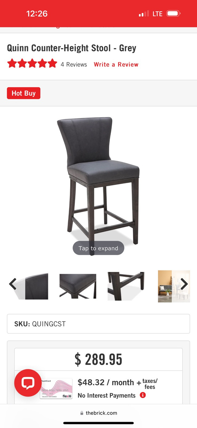 Counter height stools  in Chairs & Recliners in Hamilton