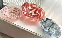 SIGNED MURANO DECOR PIECES, BOWLS - FROM MURANO ISLAND, ITALY