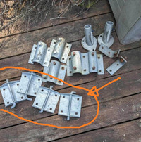 Galvanized Metal Dock Connector Hinge Kits (Almost New!)