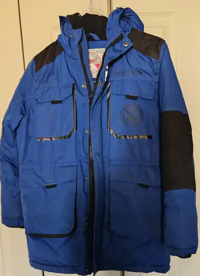 Boys Winter/Ski Jacket (L) hood, 4 exterior pockets & 2 interior, View more