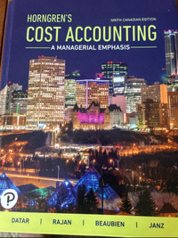 Cost accounting a managerial emphasis 