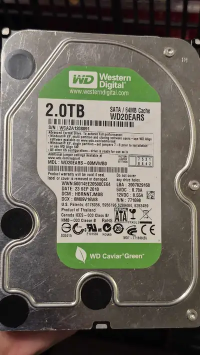 Western Digital 2.0TB HDD, View more