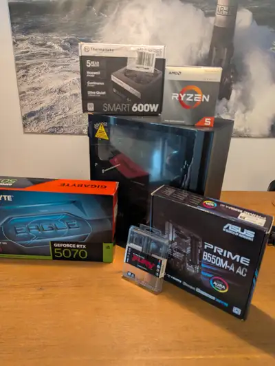 PC Gamer Argb Ryzen 5 + RTX 5070, View more