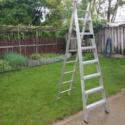 Ladder converted to step Lederer 14 feet, Voir plus