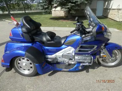 For sale 2005 Honda Goldwing/Lehman trike Just over 97,000 miles/ 156,000km Blue in color Very good-...